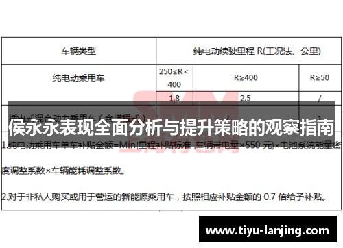 侯永永表现全面分析与提升策略的观察指南