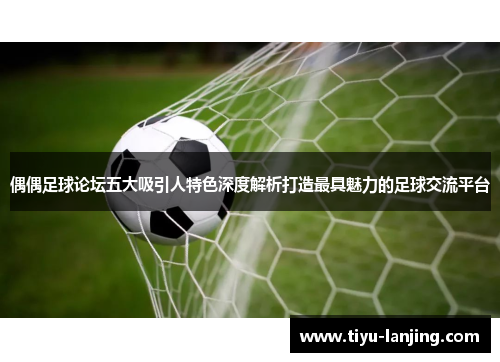 偶偶足球论坛五大吸引人特色深度解析打造最具魅力的足球交流平台